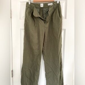 Gap linen wide leg pant